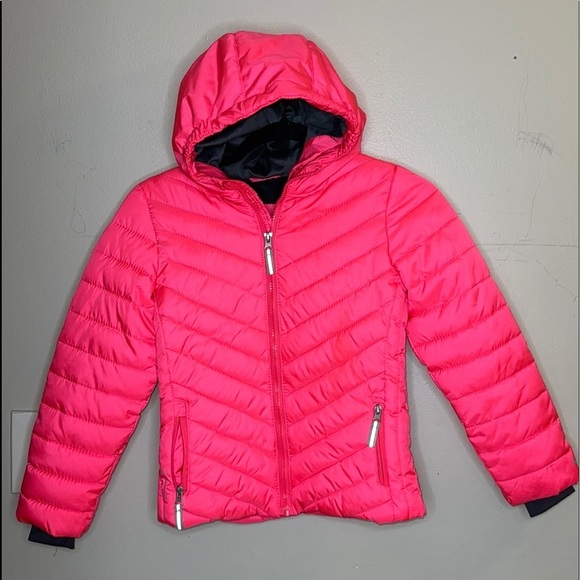 Champs Pink Girl’s Winter Hoodie Jacket Size 6-6X - Picture 2 of 8